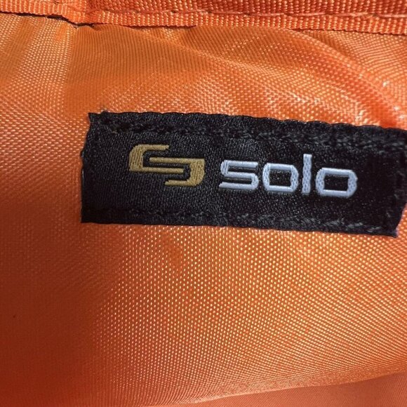 Solo Black Padded Laptop Computer Carrying Case Bag Tote Zippered Pockets - Picture 9 of 14